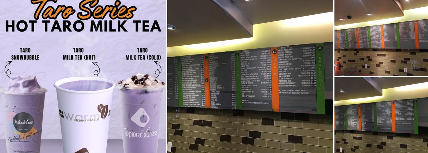 Tapioca Express Menu