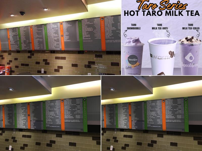 Tapioca Express Menu