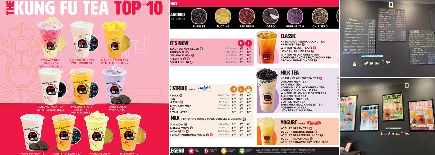 Kung Fu Tea Menu