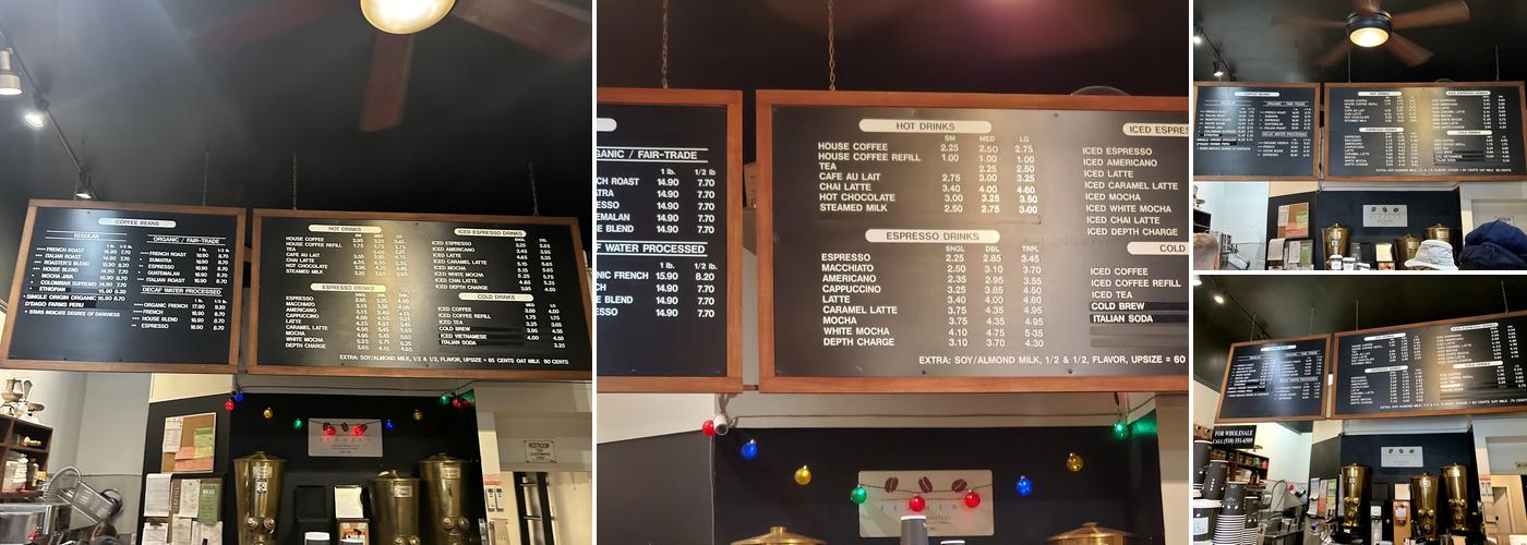 Beanery Menu