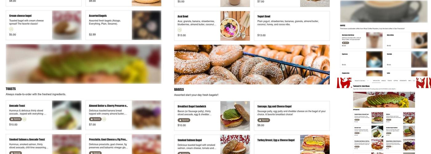 Twisted St. Cafe Menu