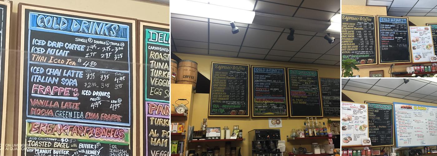 Cup a java coffee house Menu