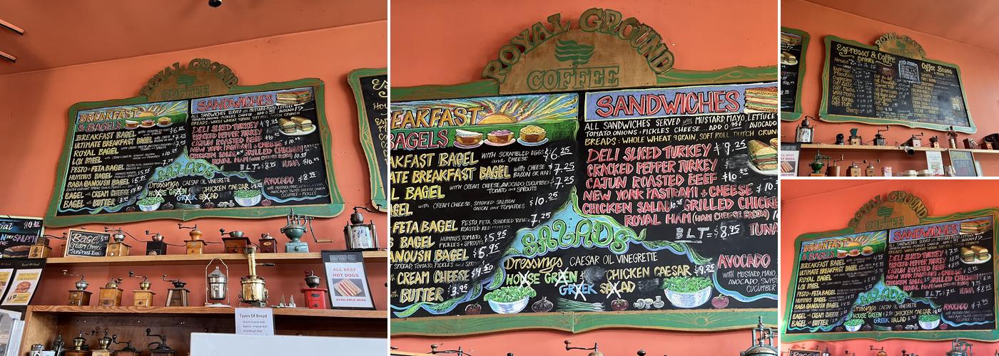 Royal Ground Coffee Menu