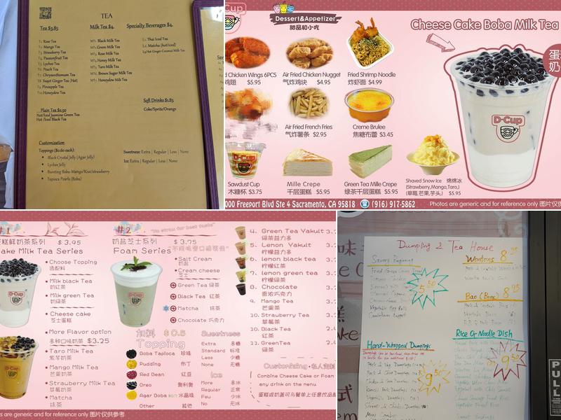 Dumpling & Tea House Menu
