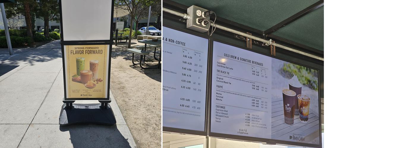 Aromas Coffee Menu