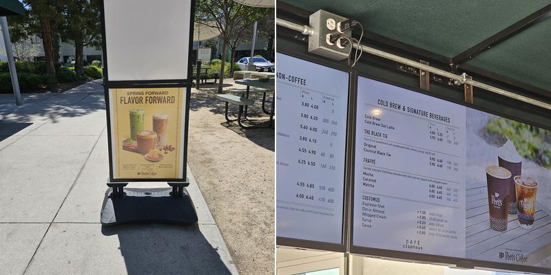 Aromas Coffee Menu
