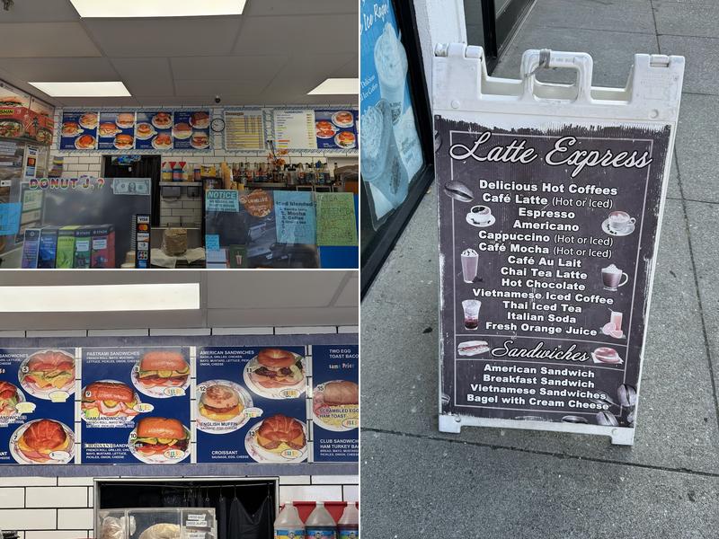 Latte Express Menu