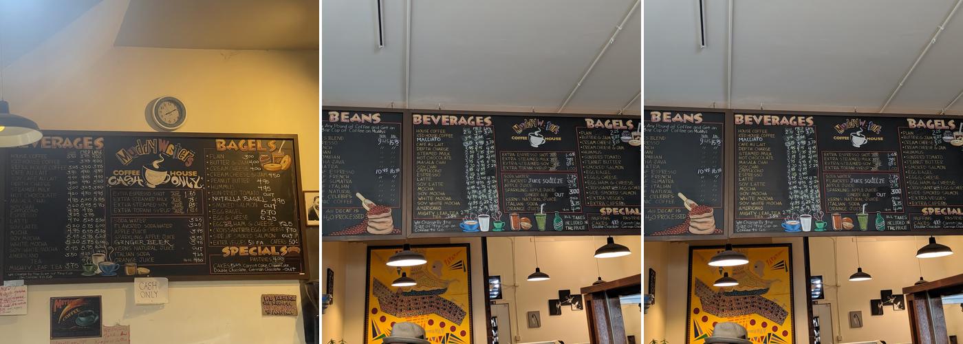 Muddy Waters Coffee House Menu