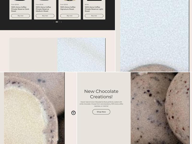 Kona Mountain Coffee Menu