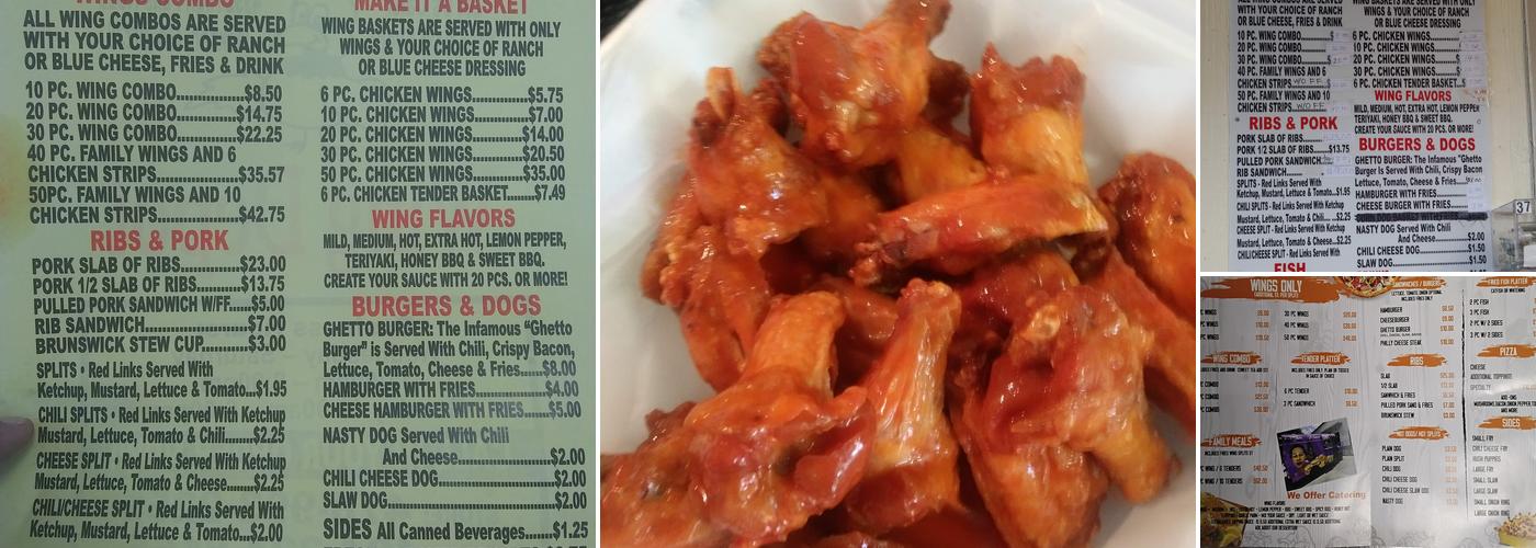 High Falls Wing Depot Menu