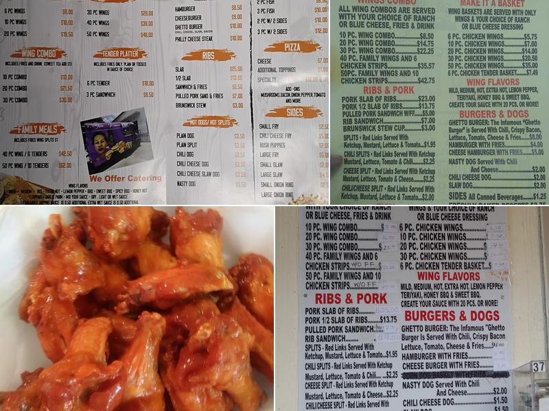 High Falls Wing Depot Menu