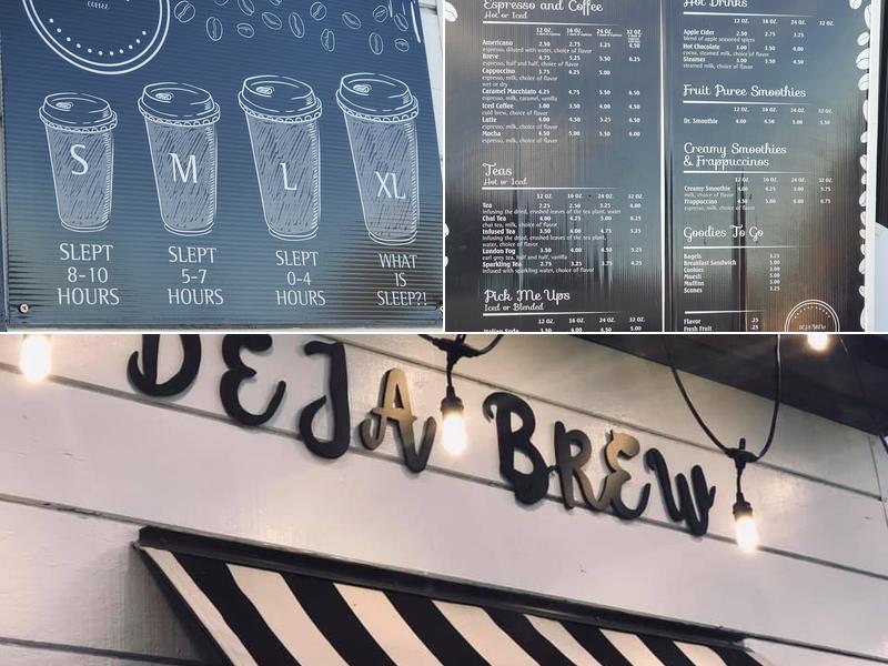 Deja Brew Menu