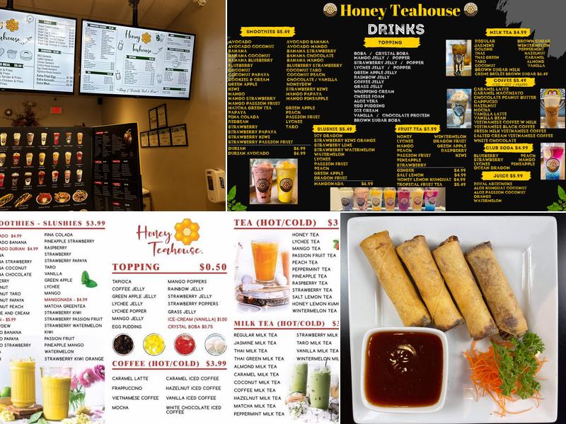 Honey Teahouse Menu