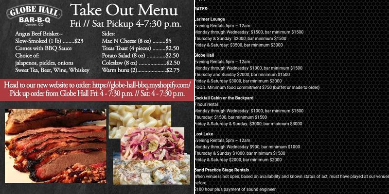 Larimer Lounge Menu