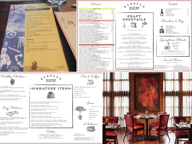 Degrees Bistro Menu