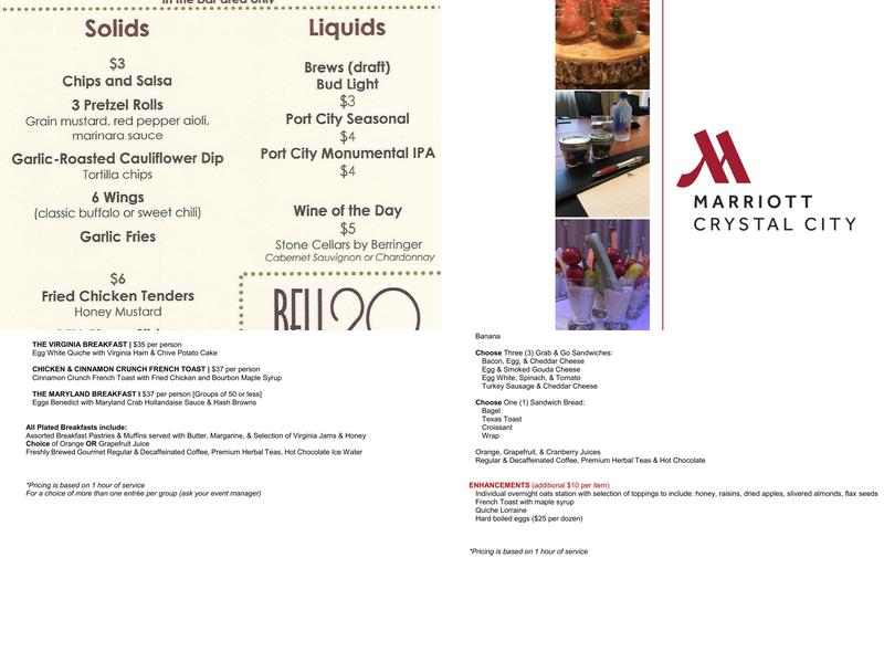 BELL20 Restaurant Menu