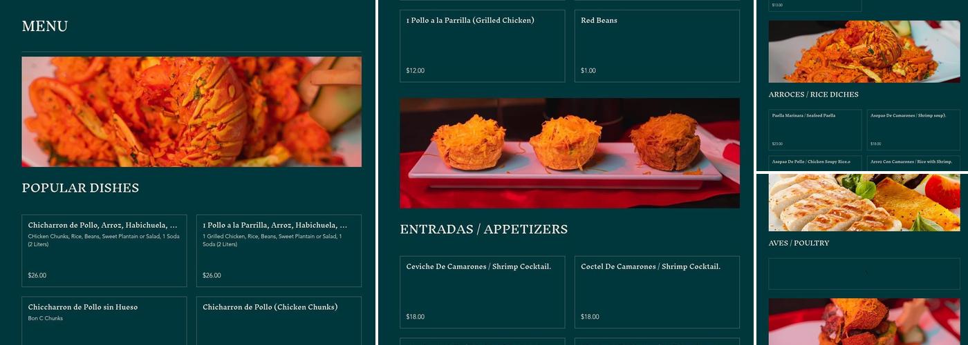 LNE Bar & Restaurant Menu