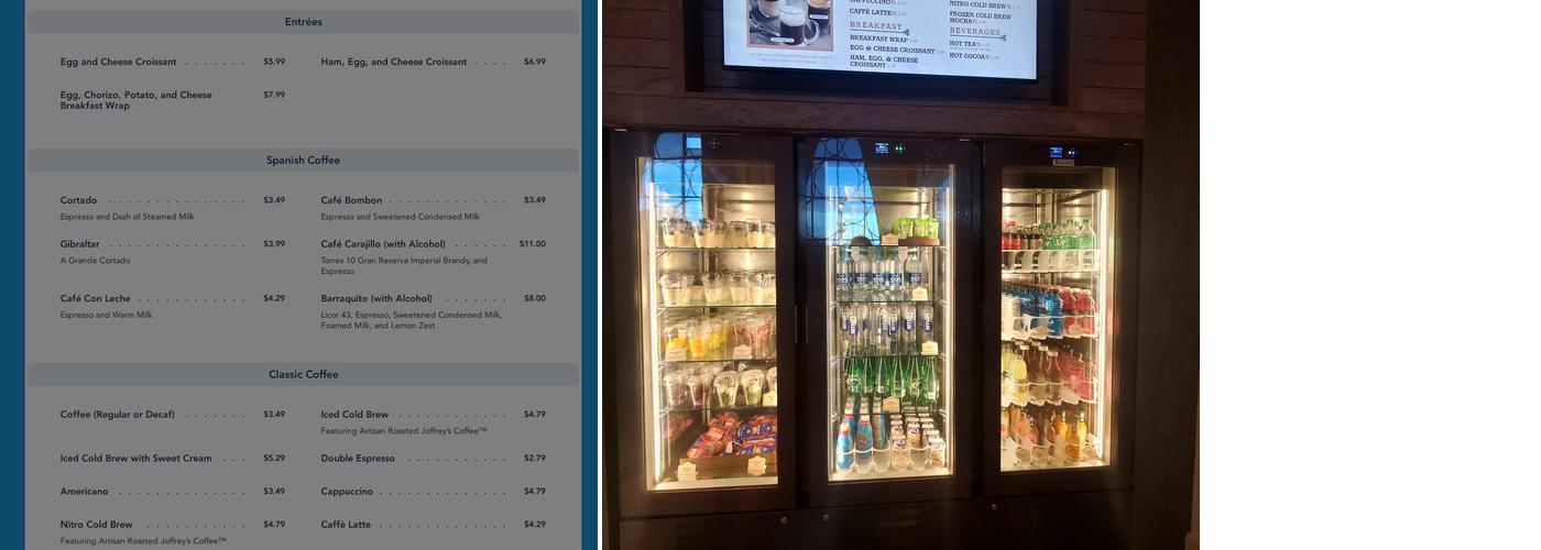 Barcelona Lounge Menu