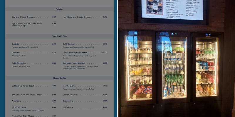 Barcelona Lounge Menu