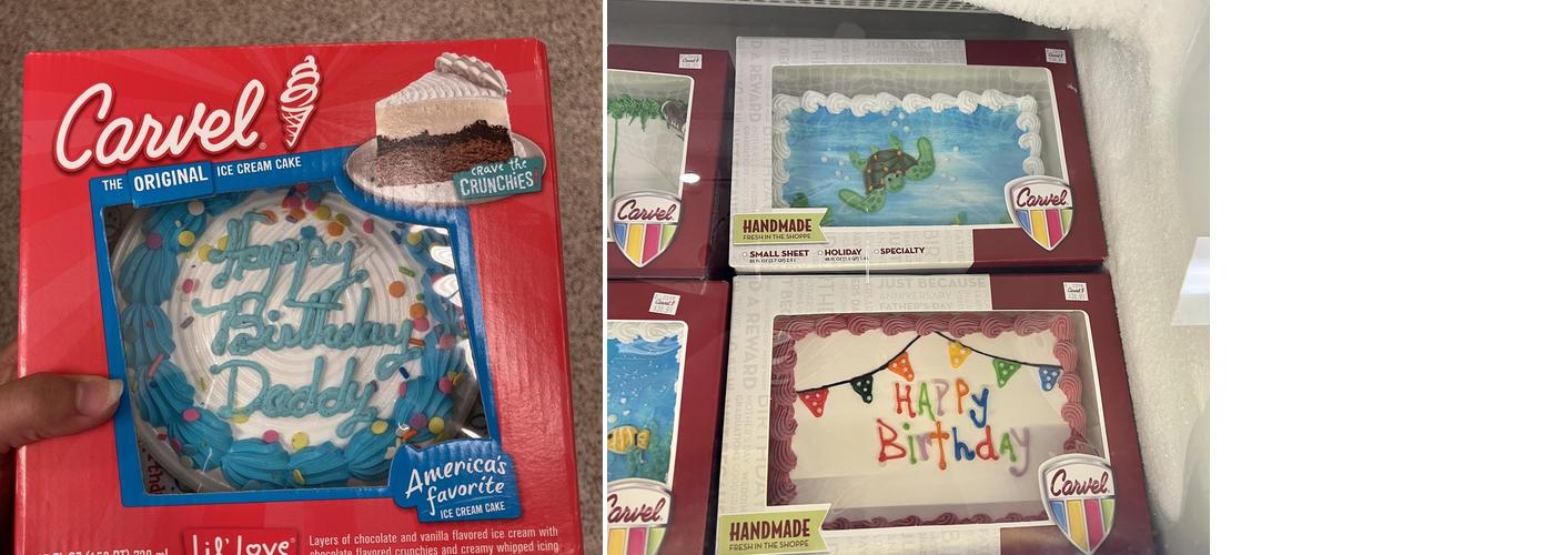Carvel Menu