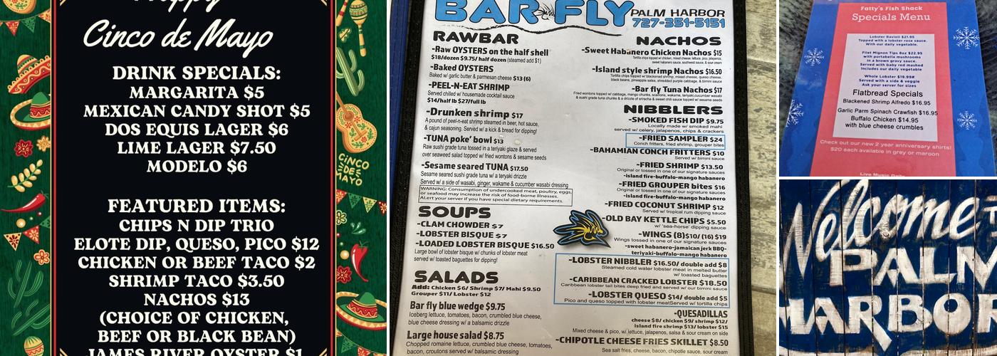 Fatty's Fish Shack Menu