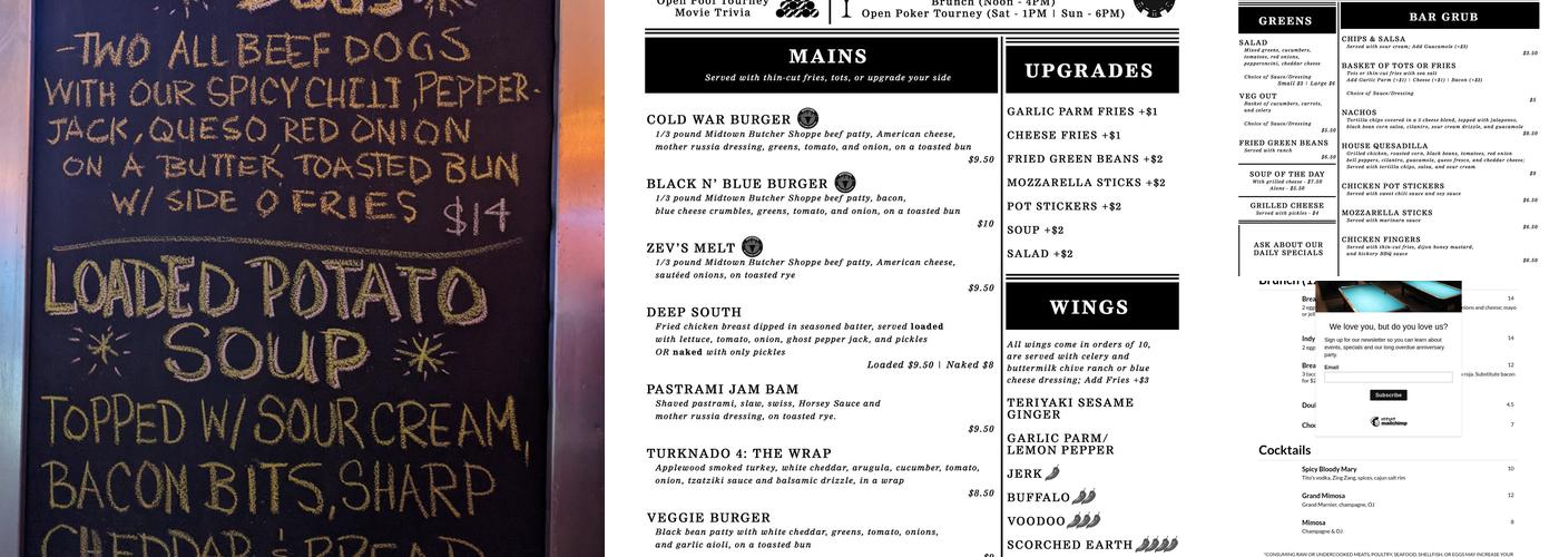 The Independent Menu