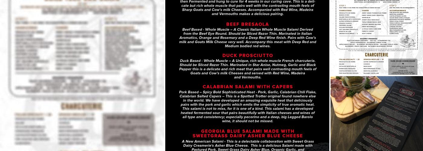 Corks Wine & Charcuterie Menu