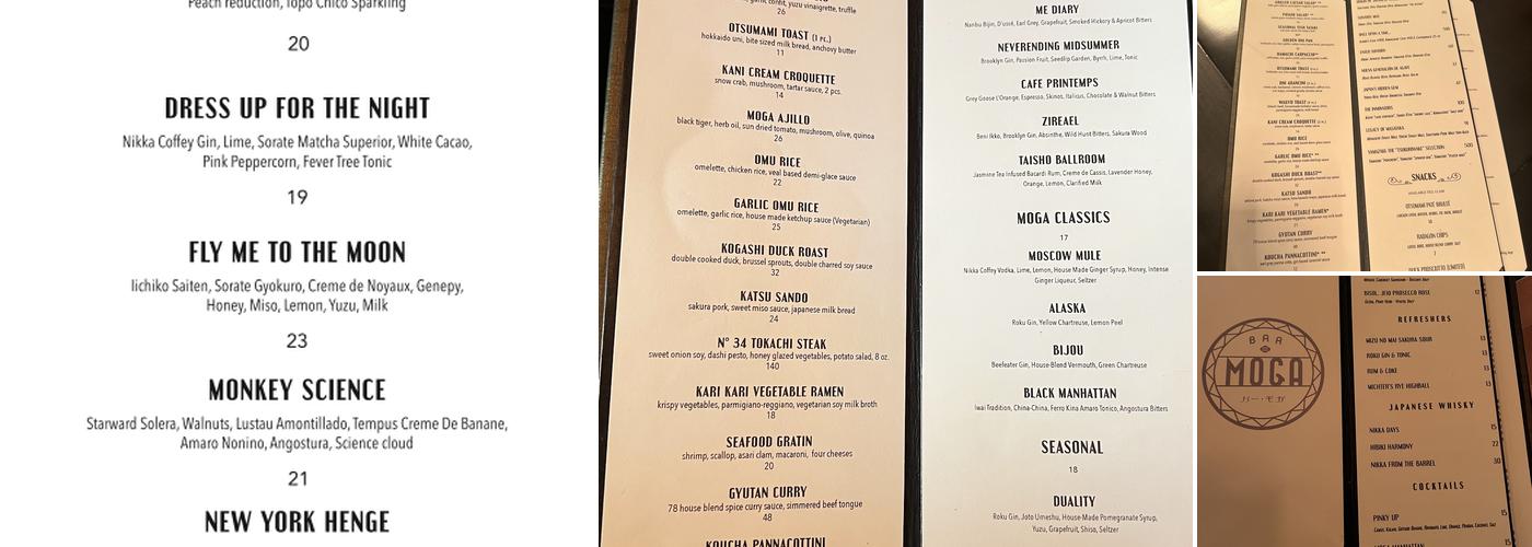 Bar Moga Menu