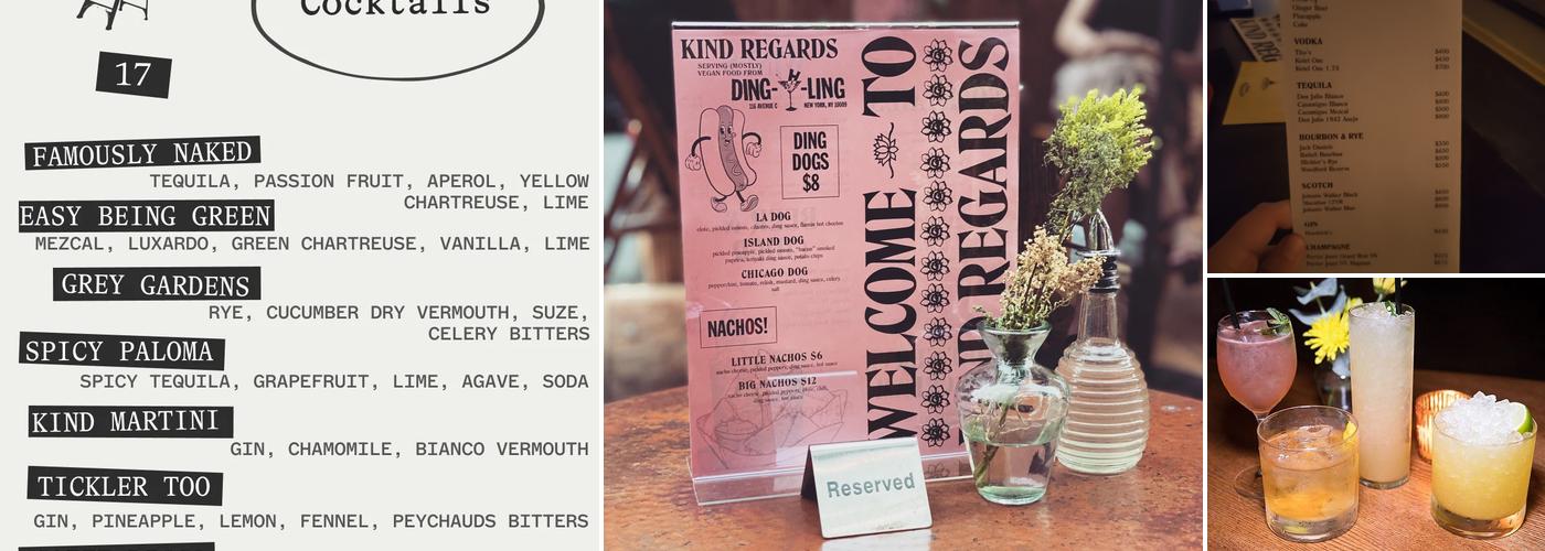 Kind Regards Menu