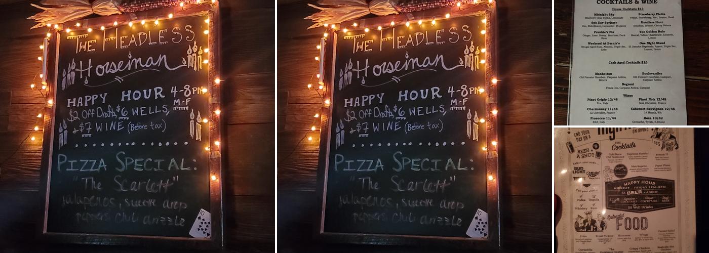 The High Note Menu