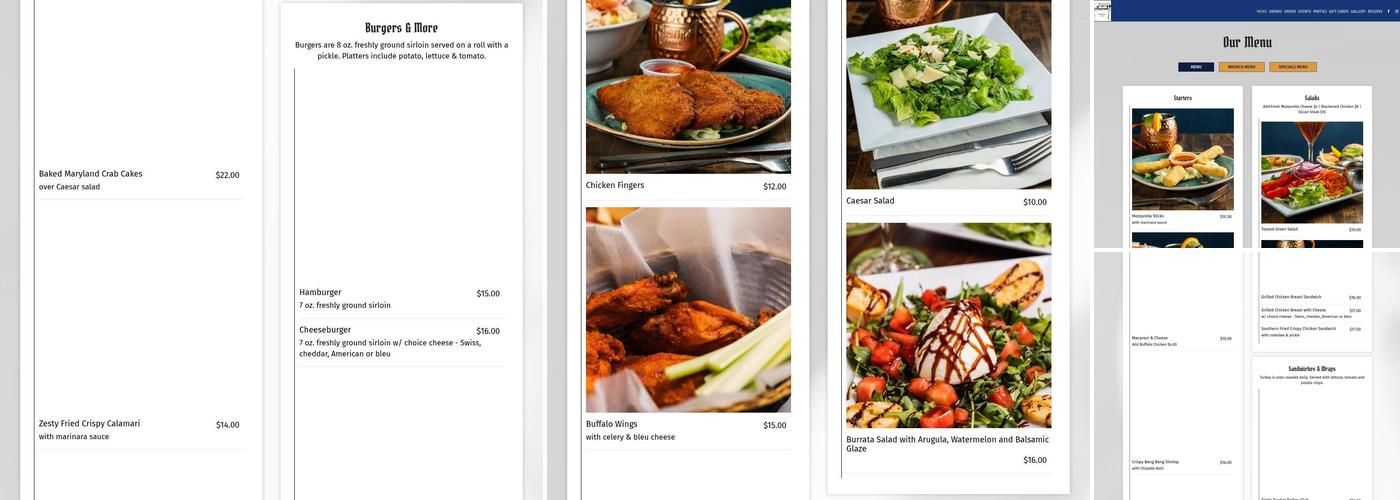Finnegan's Wake Menu