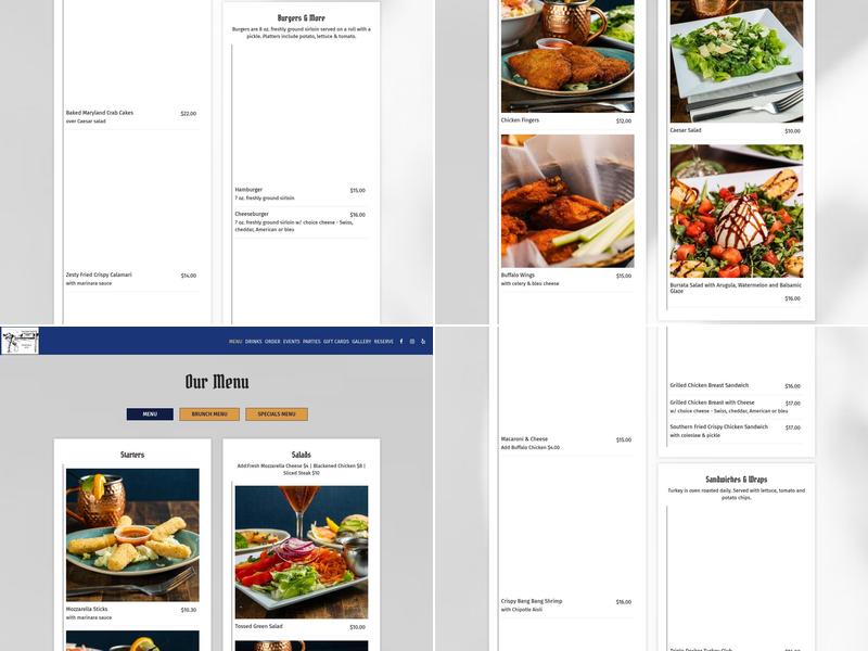Finnegan's Wake Menu