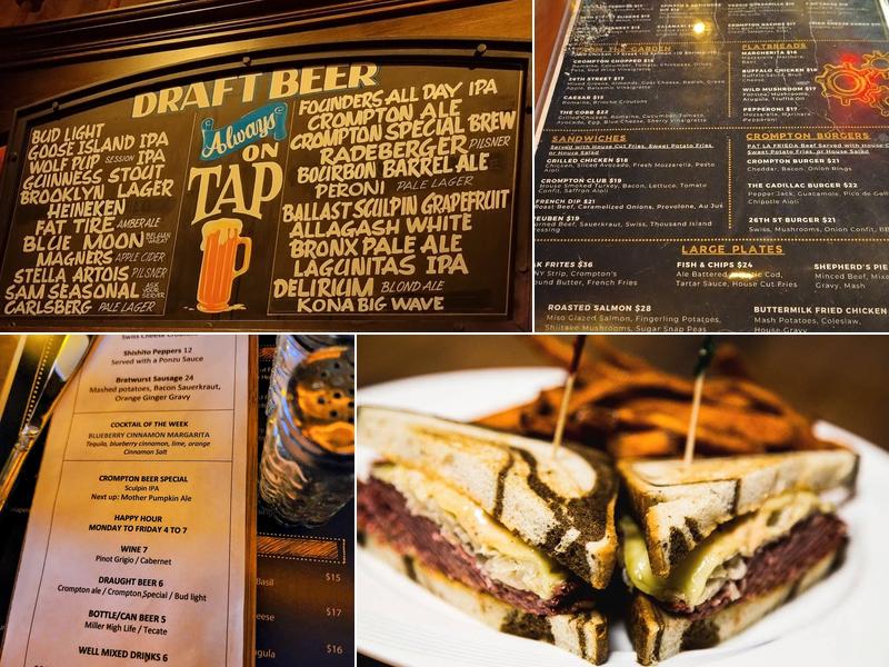 Crompton Ale House Menu