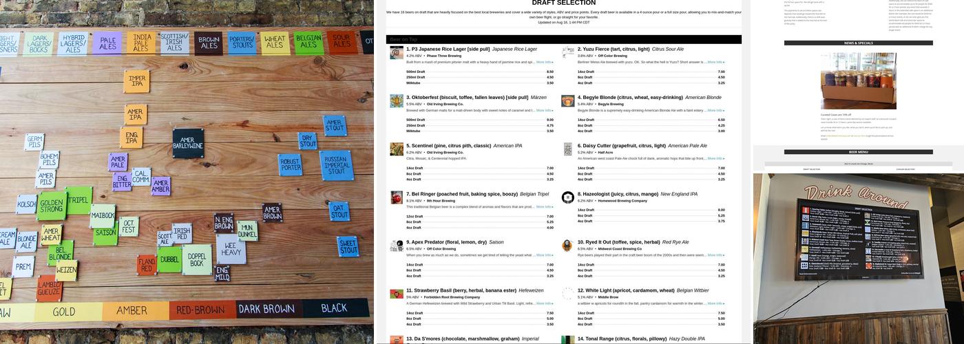 Beermiscuous Menu