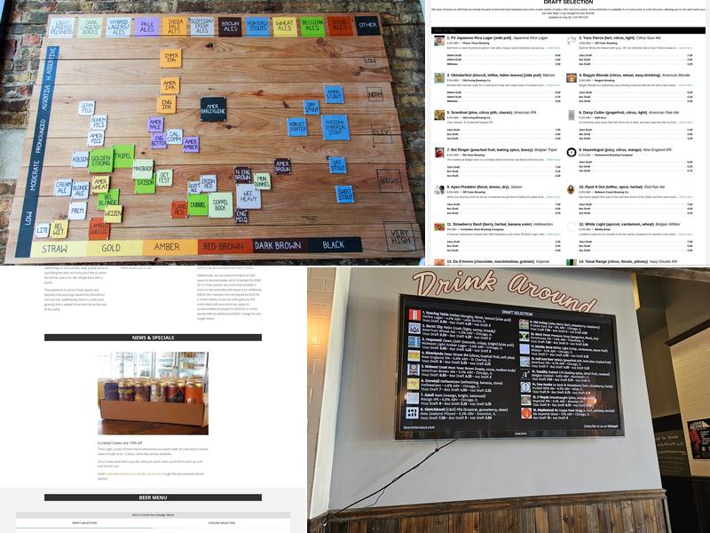 Beermiscuous Menu