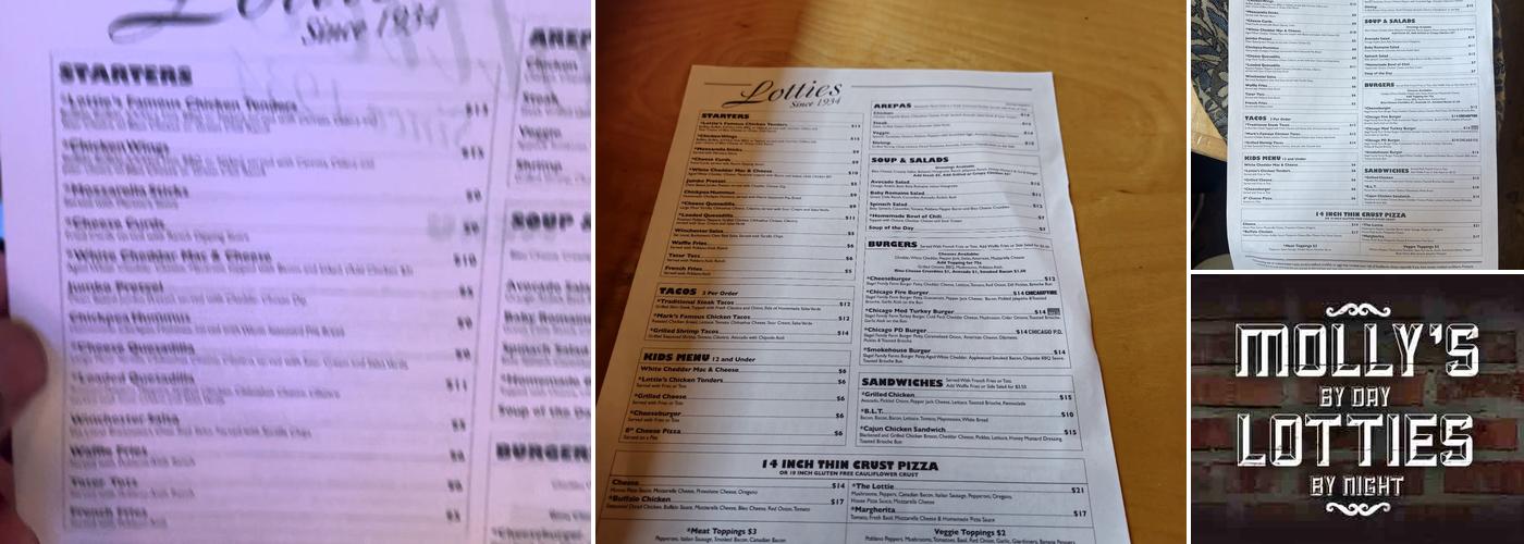 Lottie's Pub Menu