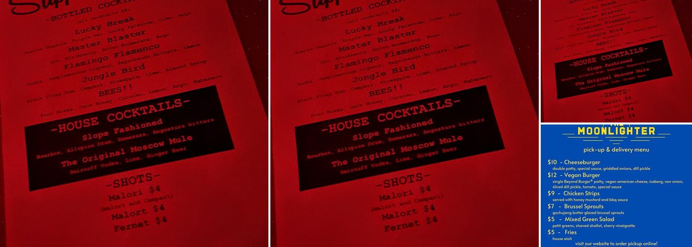 Slippery Slope Menu