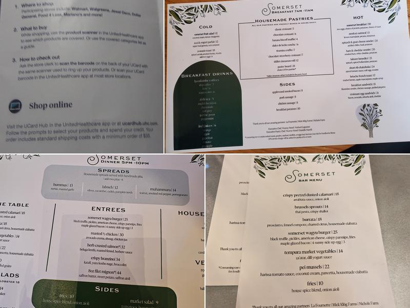 Somerset Menu