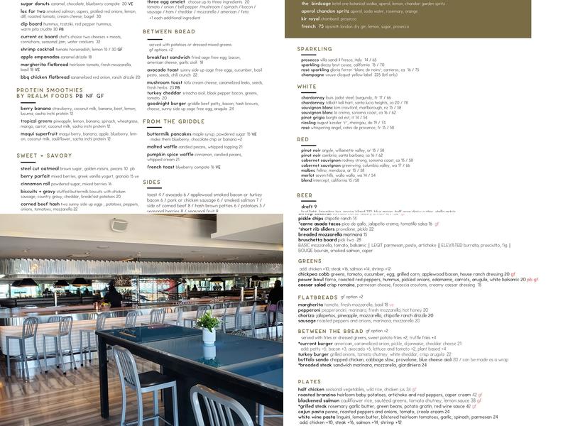 Current Menu
