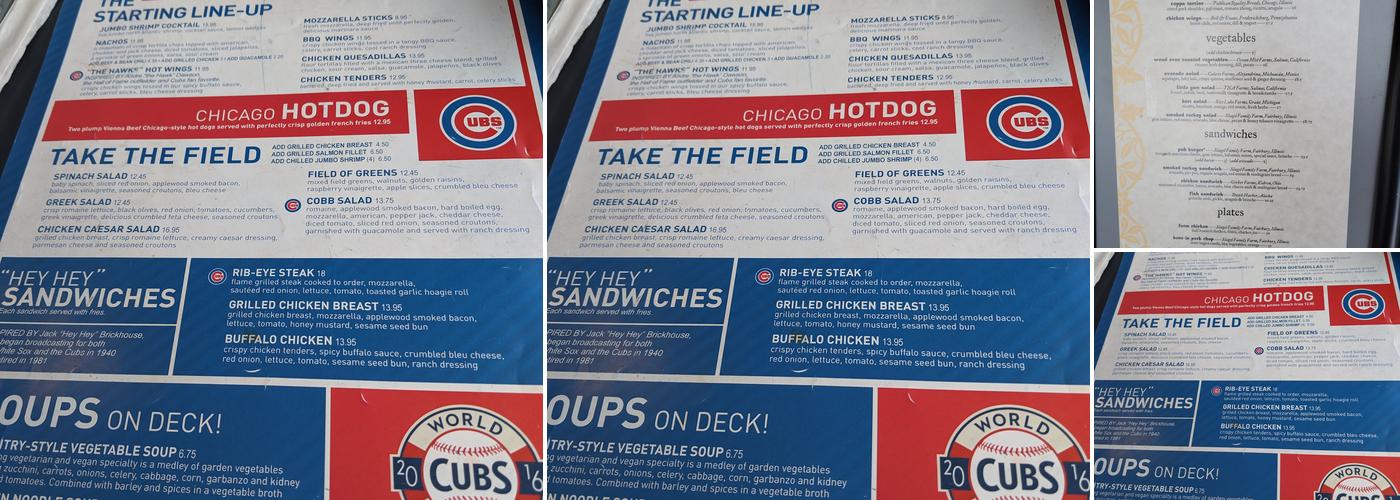 O'Hare Bar & Grill Menu