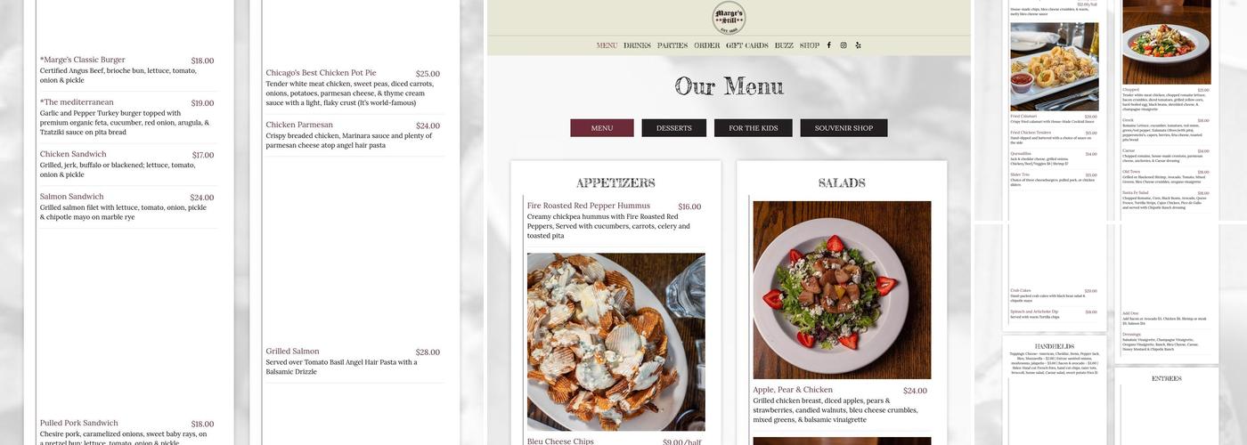 Marge's Still Menu