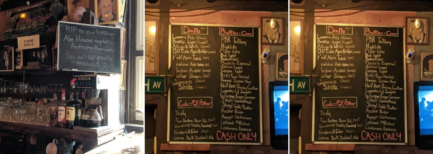 Old Town Ale House Menu