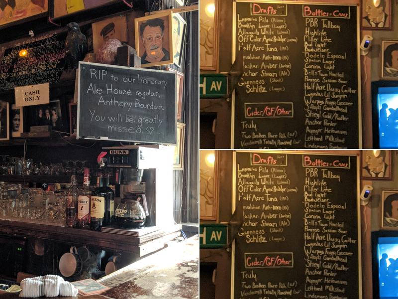 Old Town Ale House Menu