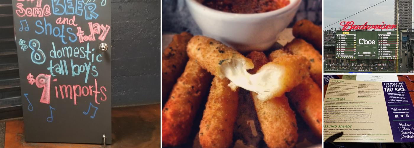 The Cubby Bear Chicago Menu