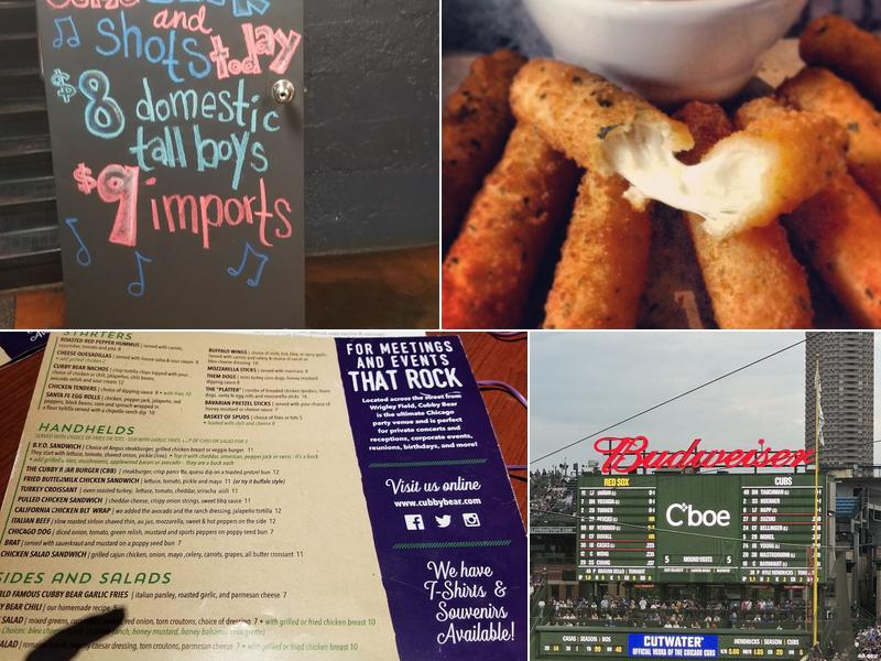 The Cubby Bear Chicago Menu