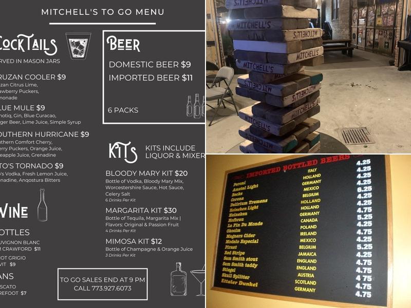 Mitchell's Tap Menu