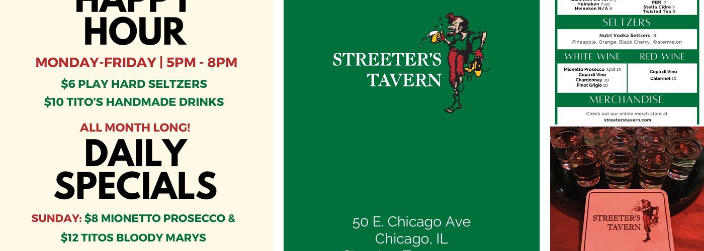Streeter's Tavern Menu