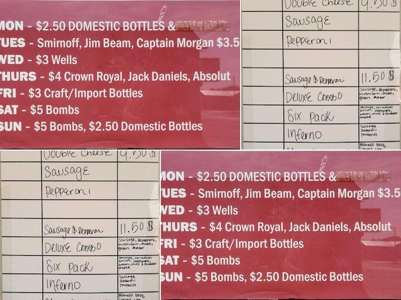Norm's Pub Menu