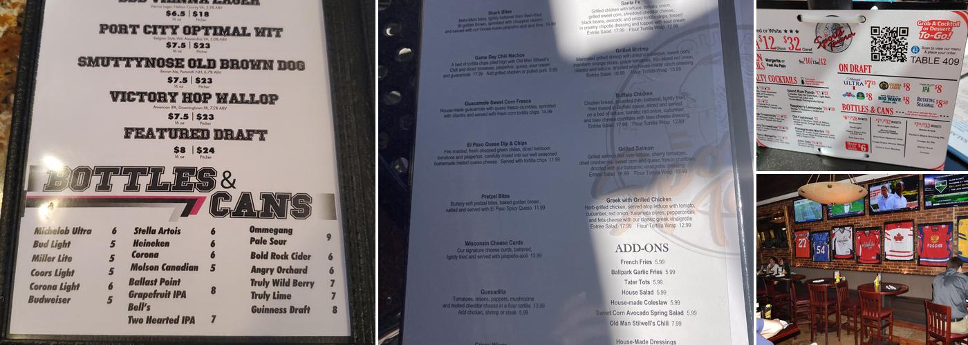 Penn Quarter Sports Tavern Menu