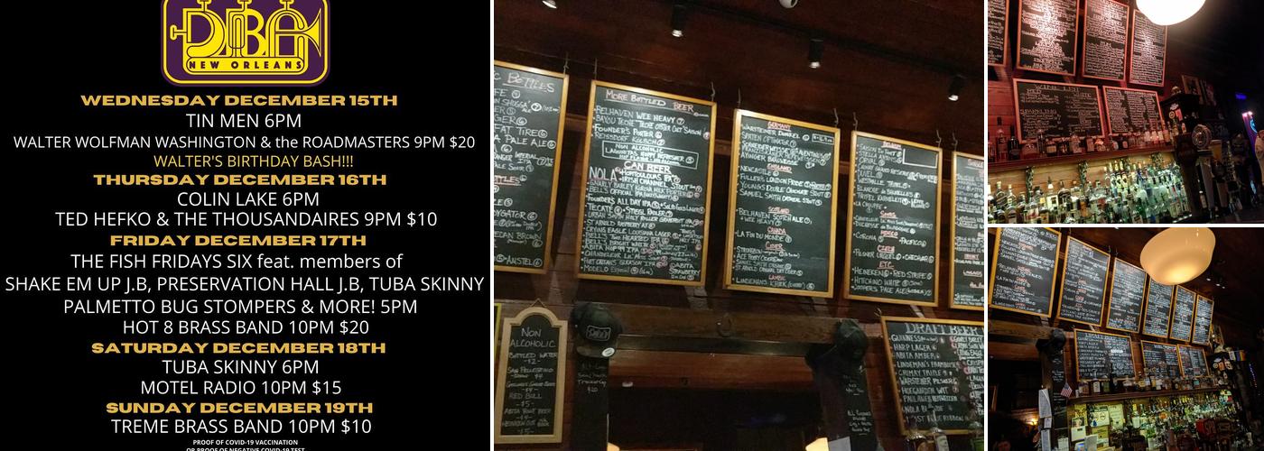 d.b.a. Menu